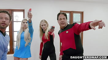 Star Trek Fans Fuck Dads & Moan In Klingon- Riley Kay & Violet Storm